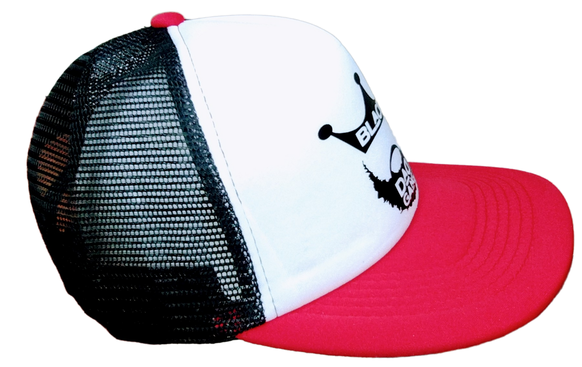 Copy of Red, white and black BDG trucker snapback