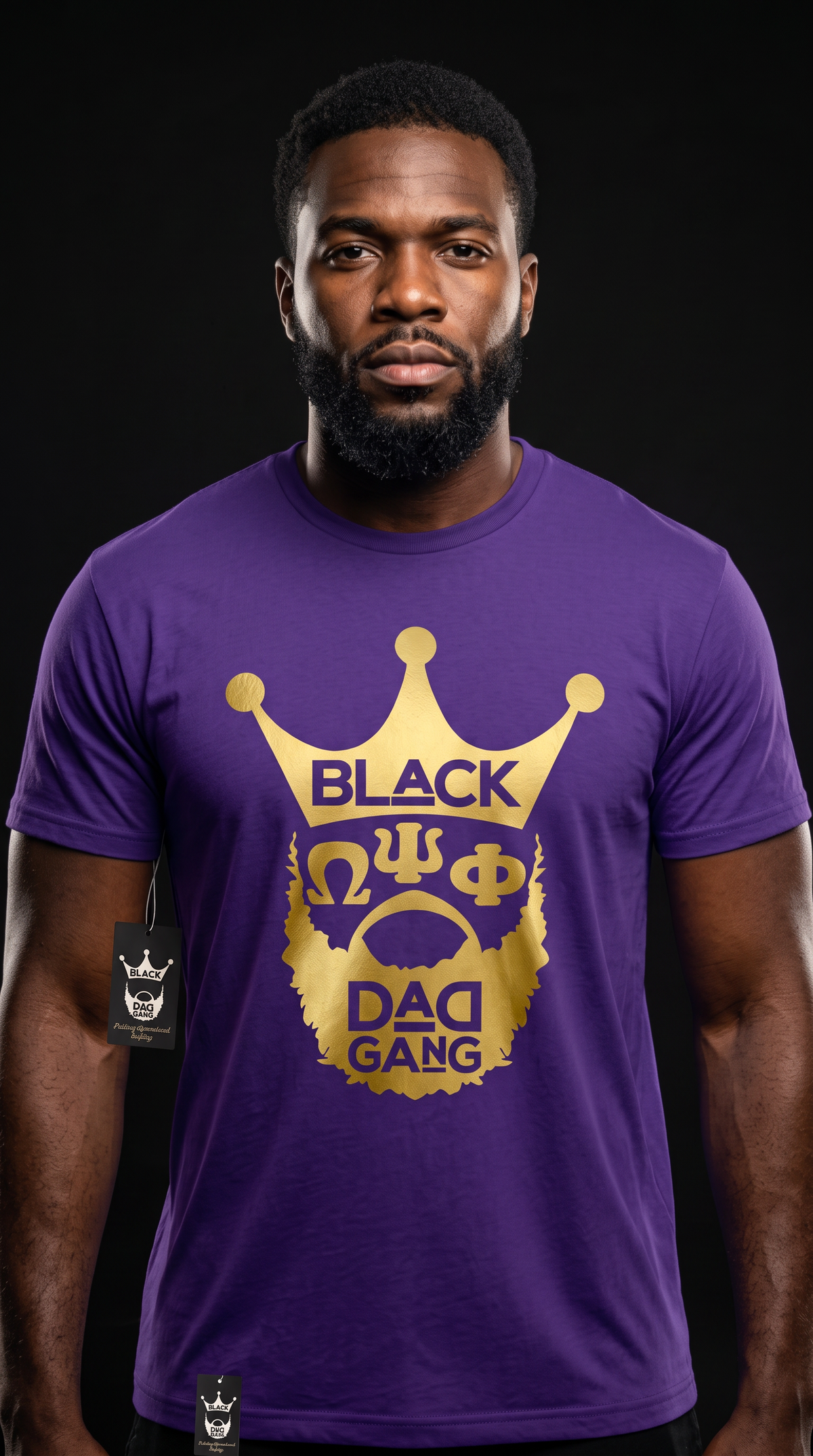 OMEGA PSI PHI T SHIRT — worn by a model