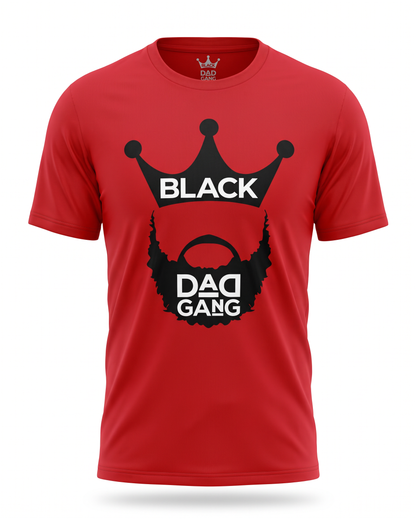 Red, Black and white BDG Tee shirt — studio mannequin view