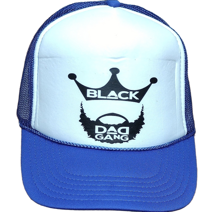 Royal blue, White and Black BDG trucker hat